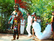 индейская свадебная церемония в Мексике в Темаскаль-2