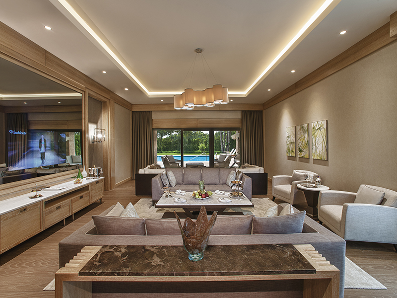 Carya Golf Villa-Living Room