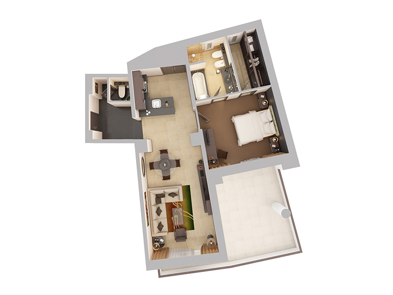 One Bedroom Apartment5