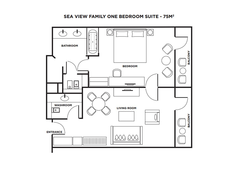 Sea View Family Room-plan