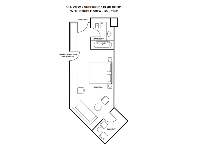Sea View Room-plan