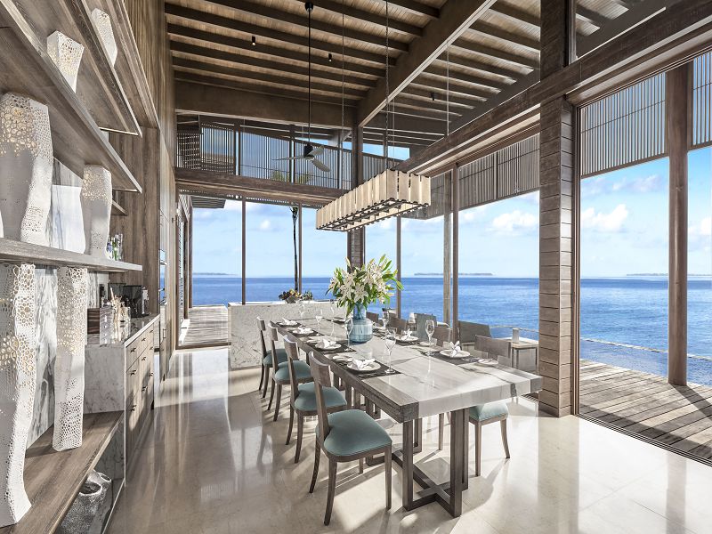 THE-Overwater-Reef-Residence-Dining-Room