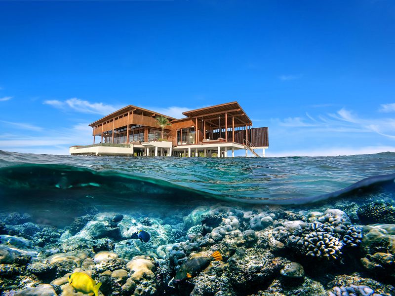 THE-Overwater-Reef-Residence-Underwater