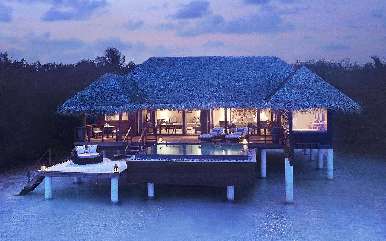 Taj Exotica Resort & Spa Maldives One Bedroom Ocean Suite with Pool-Exterior(Twilight)