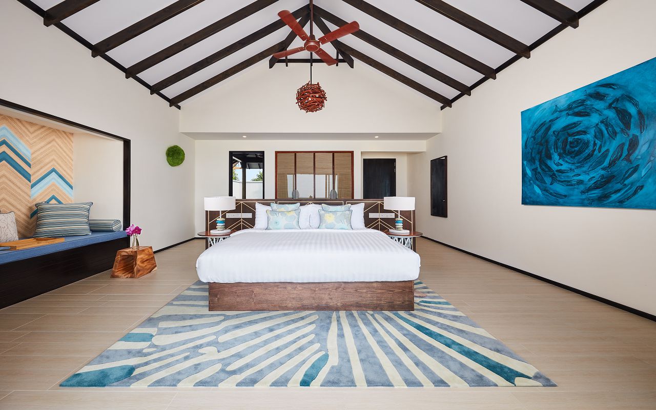 Amari Havodda Maldives- Beach Garden Pool Villa Bedroom