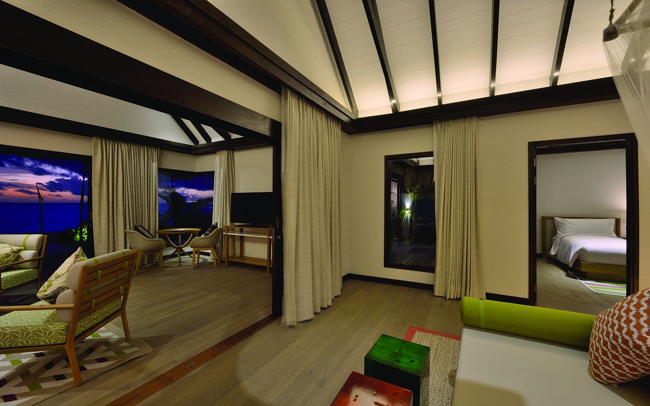 EARTH FAMILY POOL SUITE - INTERIOR - OZEN BY ATMOSPHERE AT MAADHOO MALDIVES