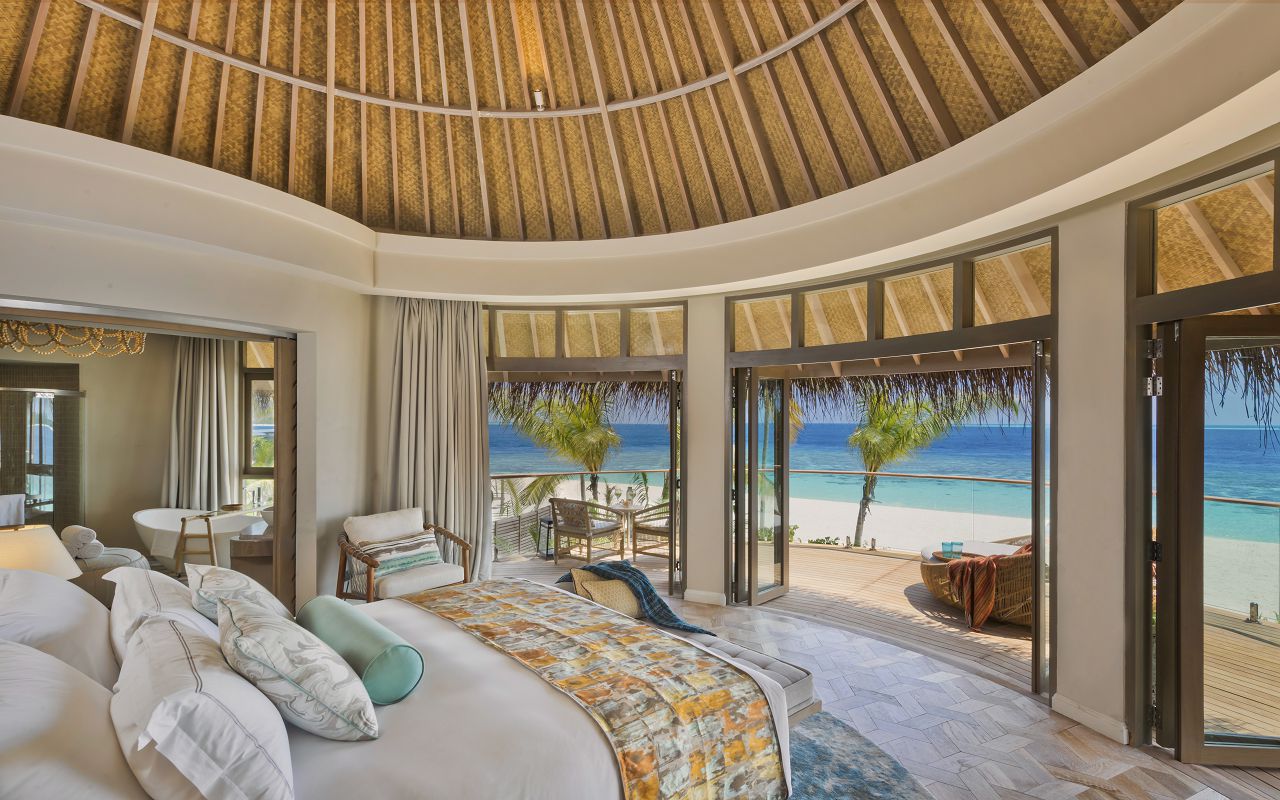 The Nautilus Maldives Beach Residence (9) upstairs bedroom